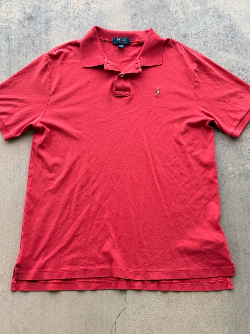 Polo by Ralph Lauren Men's Red Short-Sleeve performance Polo